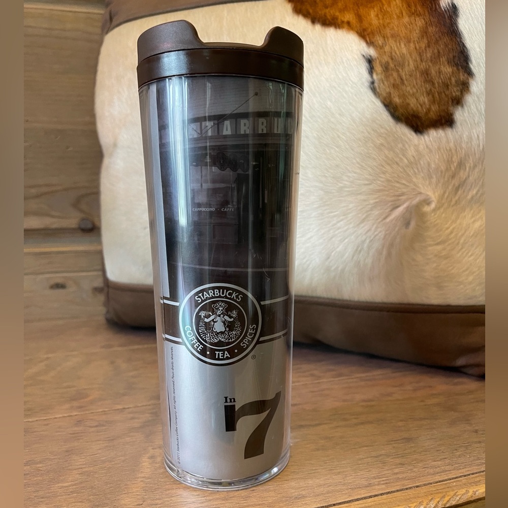 Starbucks Pike Place Seattle WA Tumbler Coffee Mug First Store In 71 2011 16 oz